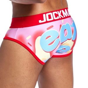 Mens Underwear Briefs Mens Fun Print Lingerie Slip-On Underwear